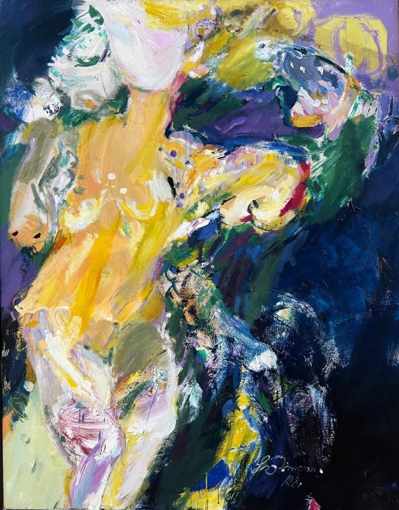 Kleine Tänzerin, 1981, Öl/Leinwand 100x80cm